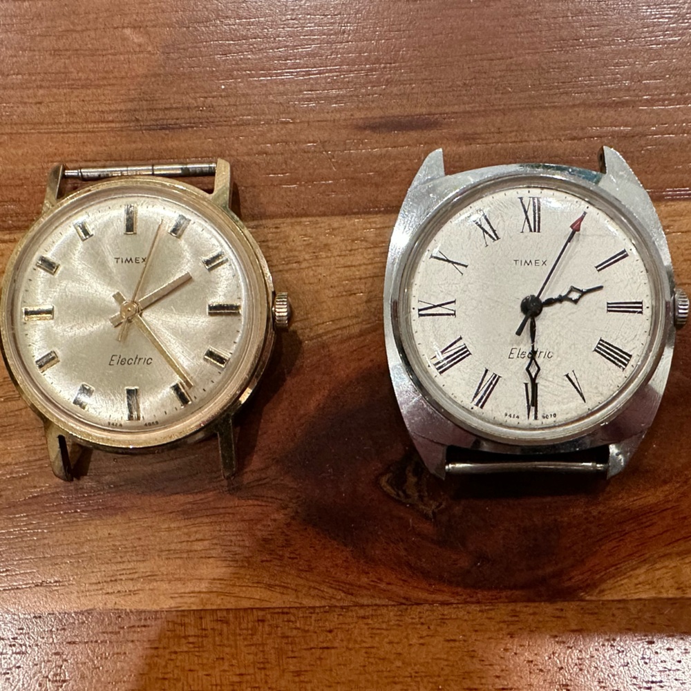 Timex Electric Watch Heads Vintage